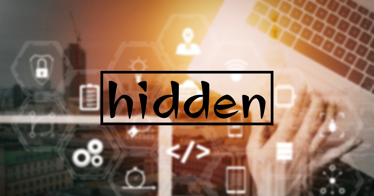 hiddenを使う