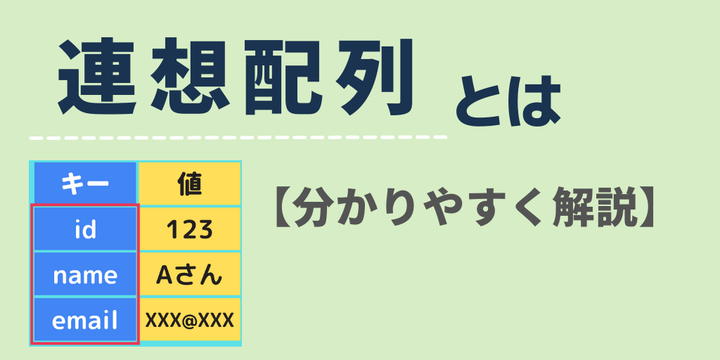 連想配列とは？